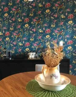 Tapete Camille Ozeanblau 7 Tapete Camille Ozeanblau -Tapetengeschäft Camille P 451902 2880x1440