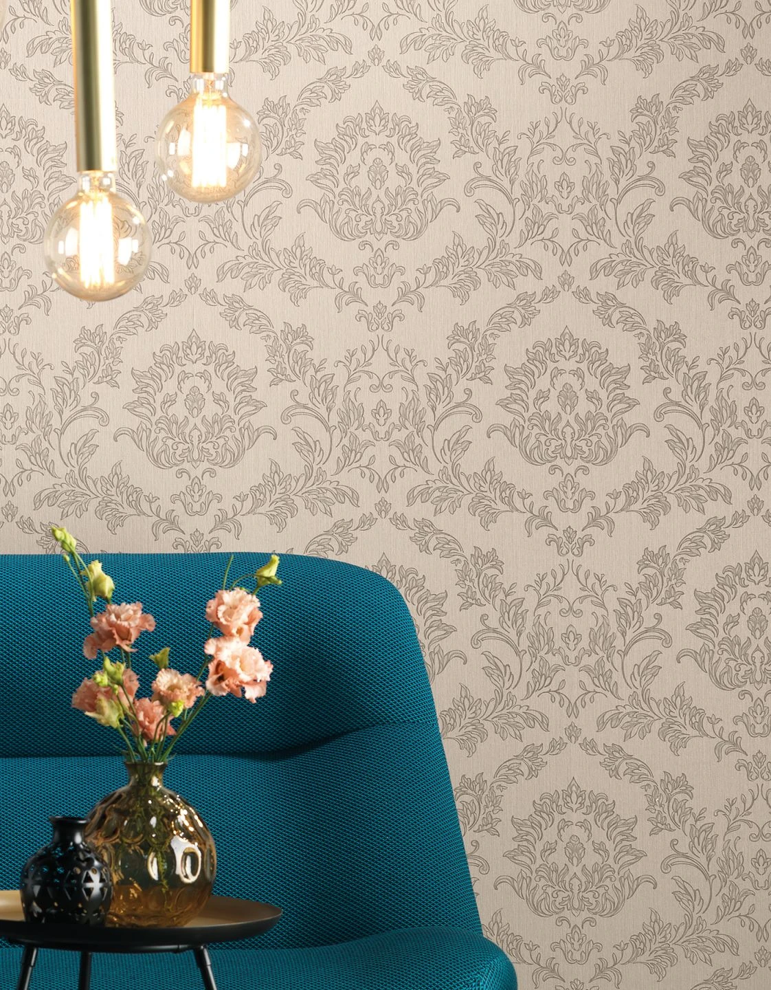 Tapete Clarise Hellgraubeige 1 Tapete Clarise Hellgraubeige