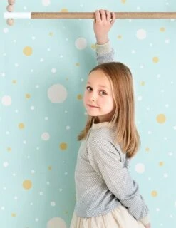 Tapete Confetti Pastelltürkis -Tapetengeschäft Confetti B 389192 2880x1440