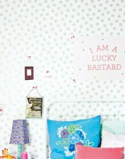 Tapete Corbetta Pastellgrün Glitzer