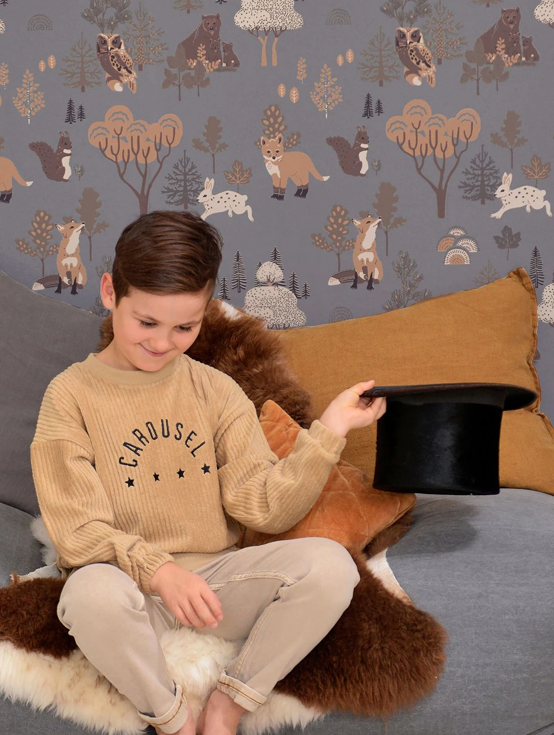 Tapete Deep Forest Blaugrau 4 Tapete Deep Forest Blaugrau – Bild 4