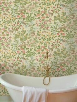 Selbstklebende Tapete Deer Love Hellbeige -Tapetengeschäft Deer Love 790681 2880x1440