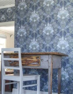 Tapete Denisa Blaugrau -Tapetengeschäft Denisa D 783001 2880x1440