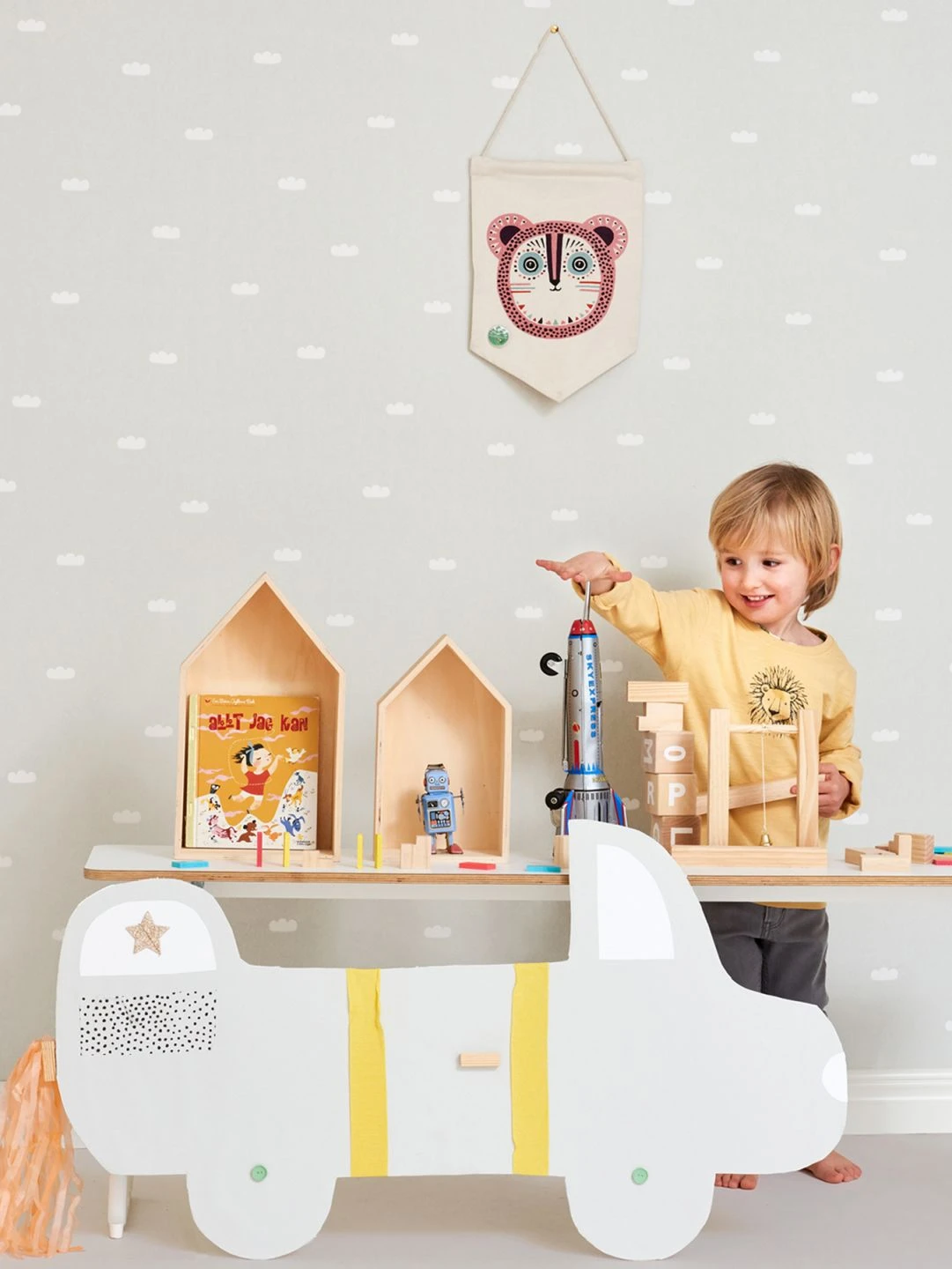 Tapete Dreamy Clouds Blassgrau 4 Tapete Dreamy Clouds Blassgrau - Image 4