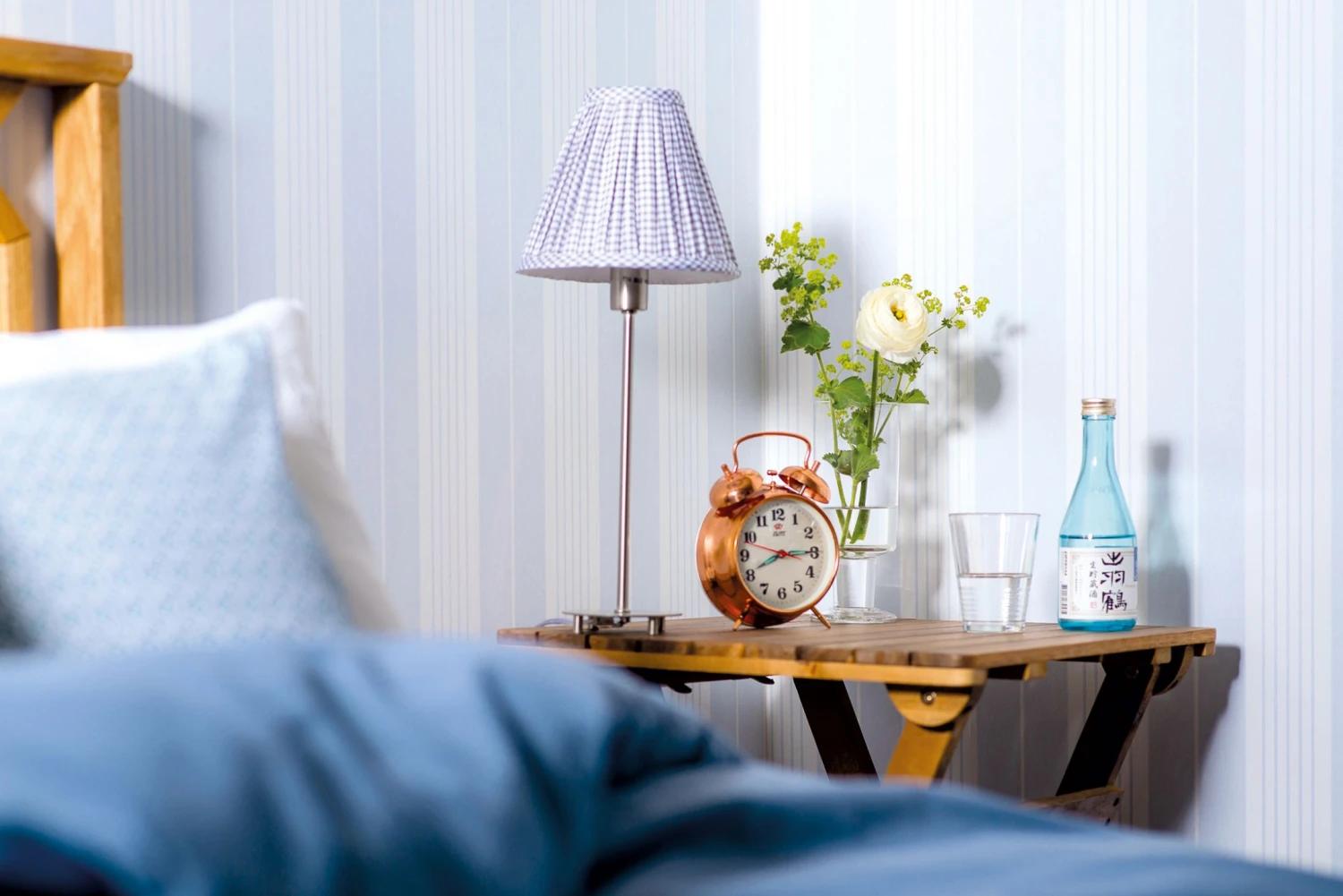 Tapete Elton Zartblau 4 Tapete Elton Zartblau – Bild 4