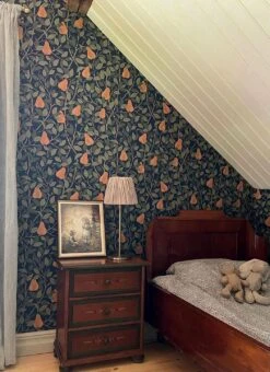 Tapete Estelle Dunkelblau -Tapetengeschäft Estelle P 485203 2880x1440