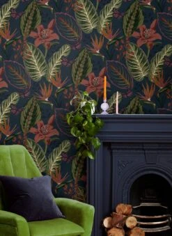 Tapete Exotic Escape Dunkelblau -Tapetengeschäft Exotic Escape A 431852 2880x1440