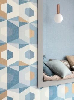 Tapete Fabrice Ozeanblau