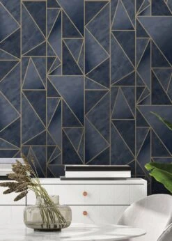 Tapete Fantasque Dunkelblau -Tapetengeschäft Fantasque B 103393 2880x1440