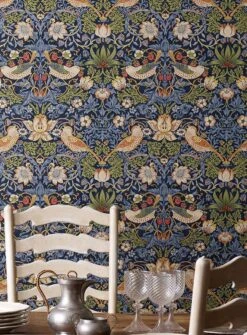 Tapete Faunus Taubenblau