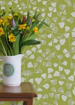 Tapete Fern Hellgrün