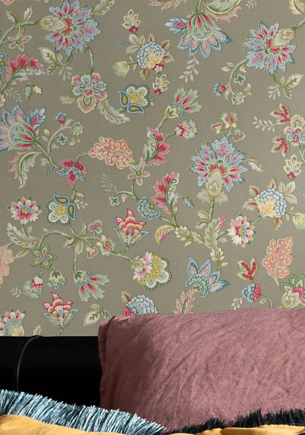 Tapete Filippa Olivgrau 1 Tapete Filippa Olivgrau