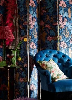 Tapete Forbidden Fruit Blau -Tapetengeschäft Forbidden Fruit D 463221 2880x1440