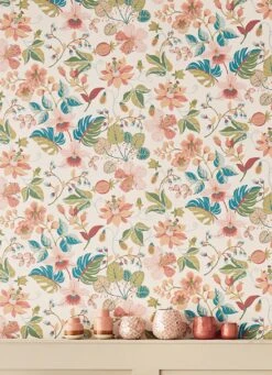 Tapete Frederika Hellrosa -Tapetengeschäft Frederika B 821871 2880x1440