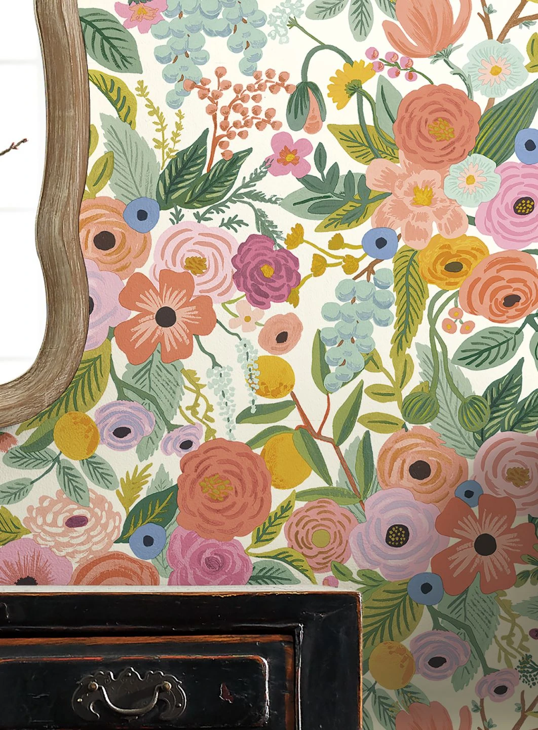 Selbstklebende Tapete Garden Party Orange 1 Selbstklebende Tapete Garden Party Orange