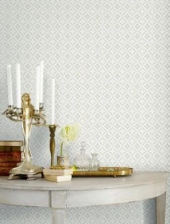 Tapete Garnivera Hellgrau -Tapetengeschäft Garnivera B 451101 2880x1440