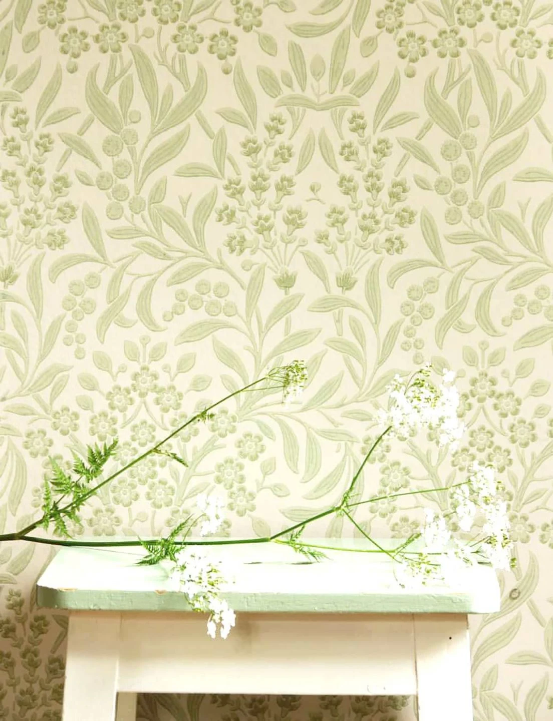 Tapete Geraldine Blassgrün 1 Tapete Geraldine Blassgrün