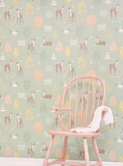 Tapete Golden Woods Blassgrün -Tapetengeschäft Golden woods B 389332 2880x1440