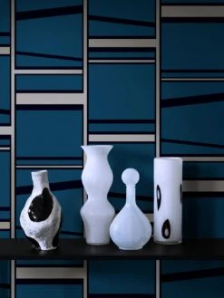 Tapete Havendale Azurblau