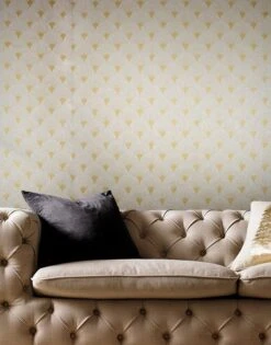 Tapete Helene Perlgold -Tapetengeschäft Helene 431071 2880x1440