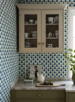 Tapete Henriette Brillantblau -Tapetengeschäft Henriette C 452012 2880x1440