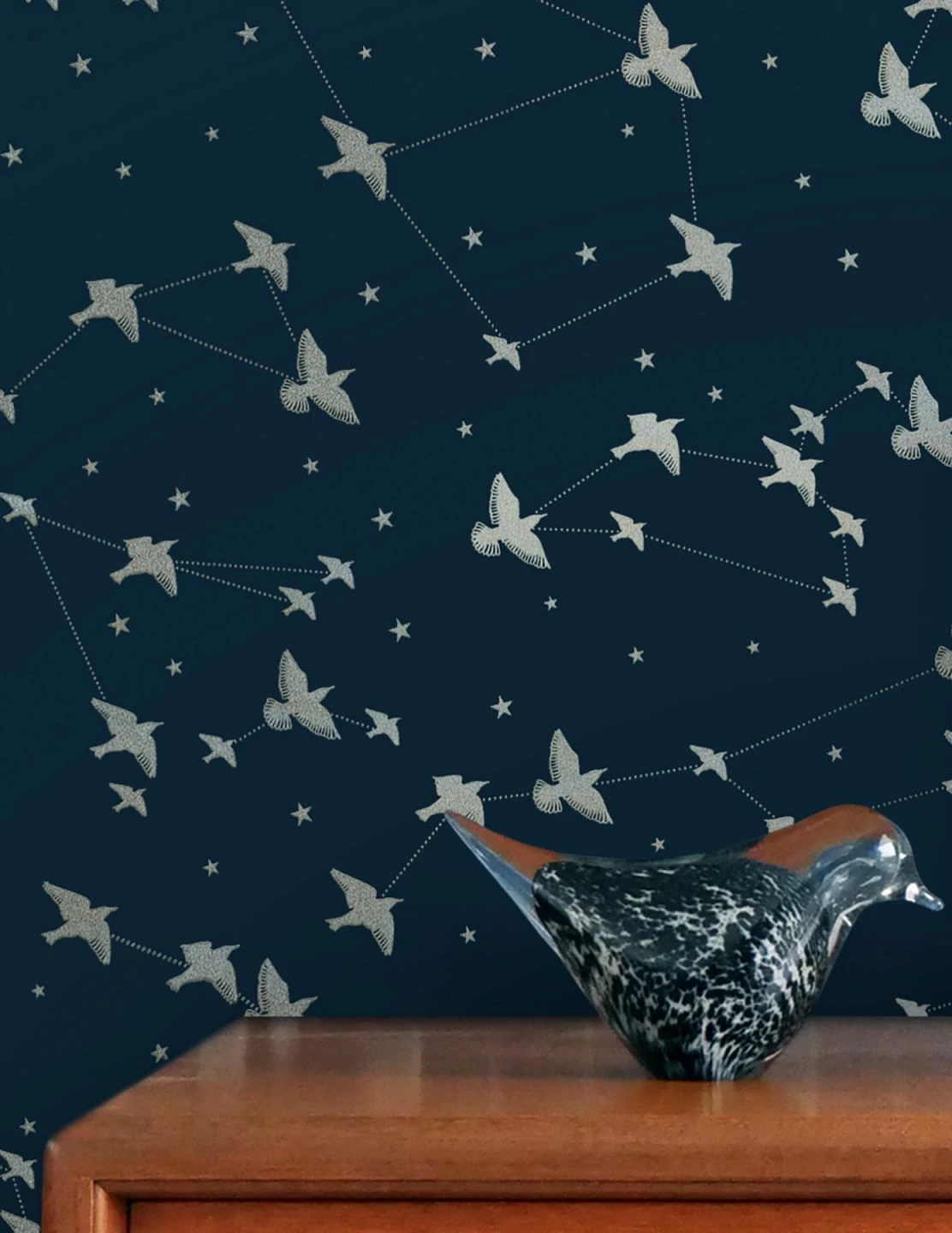 Tapete Hermine Graublau 1 Tapete Hermine Graublau