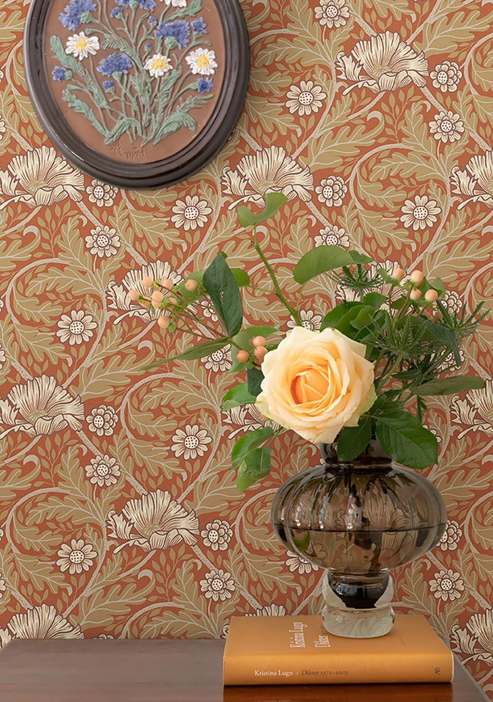 Tapete Hilde Rot 1 Tapete Hilde Rot