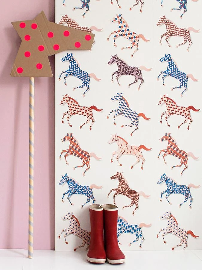 Tapete Horses Blau 3 Tapete Horses Blau – Bild 3