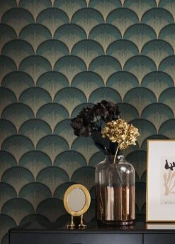 Tapete Imperia Grün Schimmer