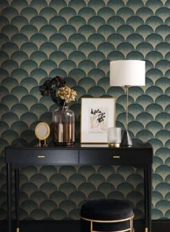 Tapete Imperia Grün Schimmer -Tapetengeschäft Imperia B 864684 2880x1440