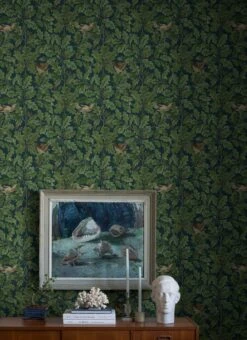 Tapete In The Oak Blaugrün -Tapetengeschäft In the Oak C 452411 2880x1440