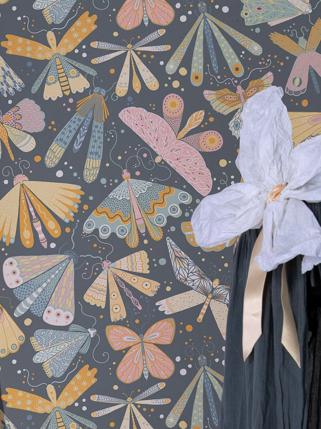 Tapete Ingrid Graublau 1 Tapete Ingrid Graublau