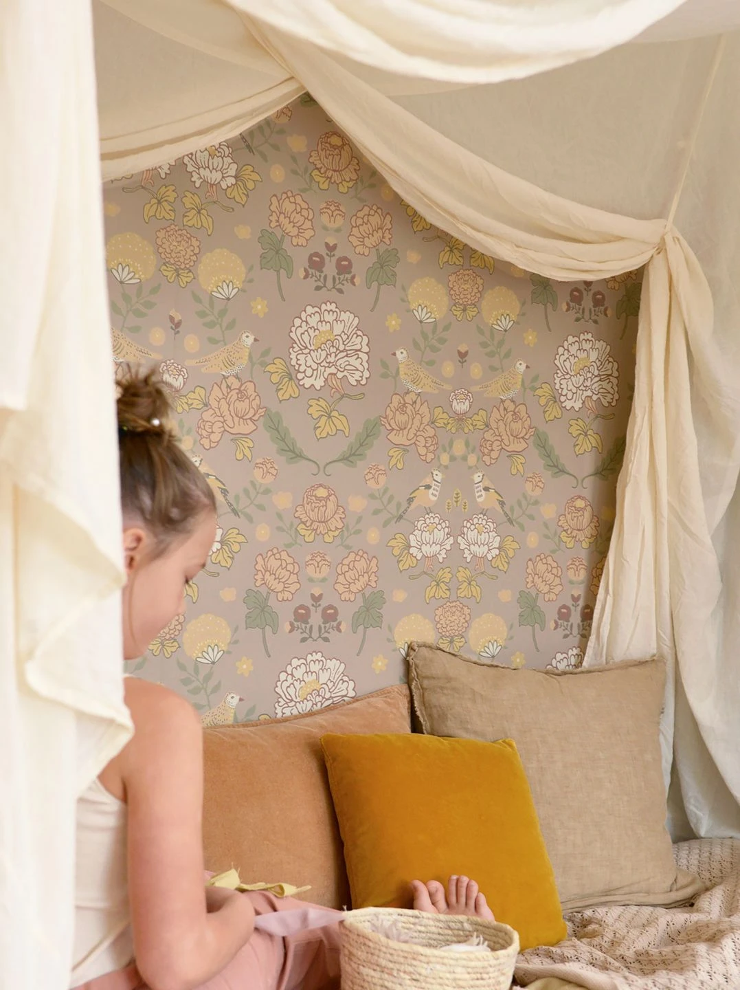 Tapete June Hellgraubeige 4 Tapete June Hellgraubeige – Bild 4