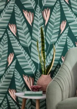 Tapete Jungle Minttürkis