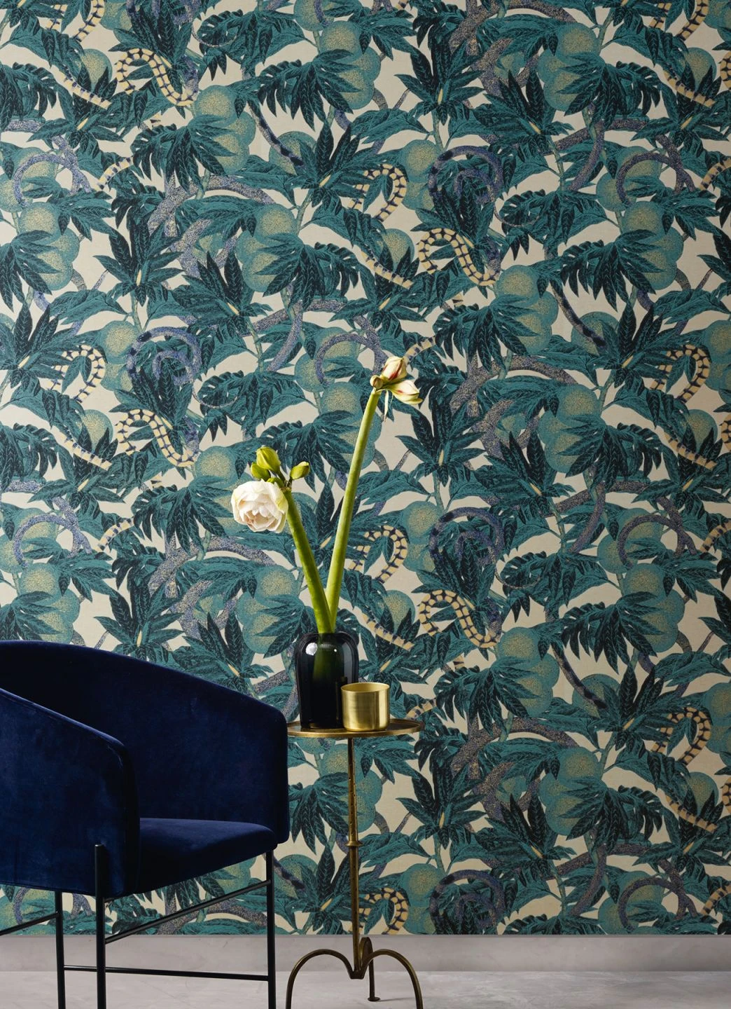 Tapete Jungle Snakes Wasserblau 4 Tapete Jungle Snakes Wasserblau – Bild 4