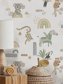 Tapete Kiki Hellgraubraun