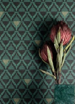 Tapete Kurumba Patinagrün