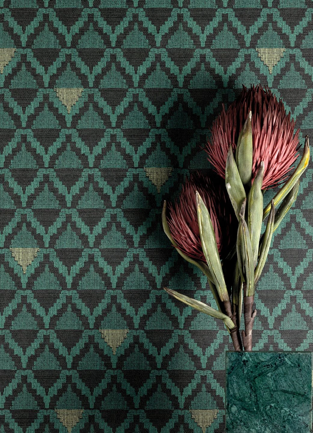 Tapete Kurumba Patinagrün 1 Tapete Kurumba Patinagrün