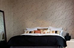 Tapete Kyoto Silbergrau Schimmer -Tapetengeschäft Kyoto B 311671 2880x1440