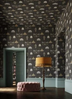 Tapete Lampshade Heaven Anthrazitgrau -Tapetengeschäft Lampshade Heaven B 431511 2880x1440