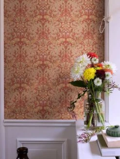 Tapete Lauri Rotorange -Tapetengeschäft Lauri A 485442 2880x1440