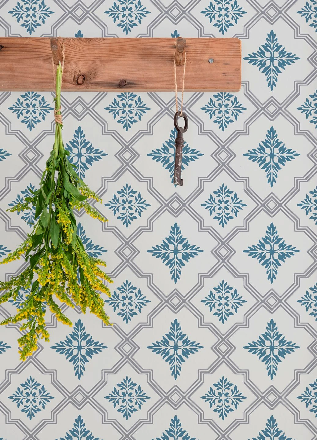 Tapete Lavinia Azurblau 1 Tapete Lavinia Azurblau