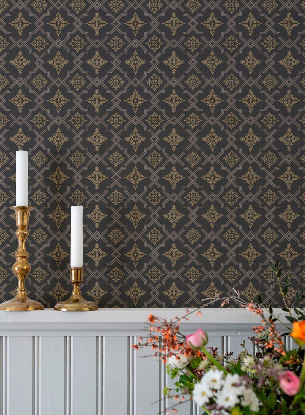 Tapete Lavinia Anthrazit 3 Tapete Lavinia Anthrazit – Bild 3