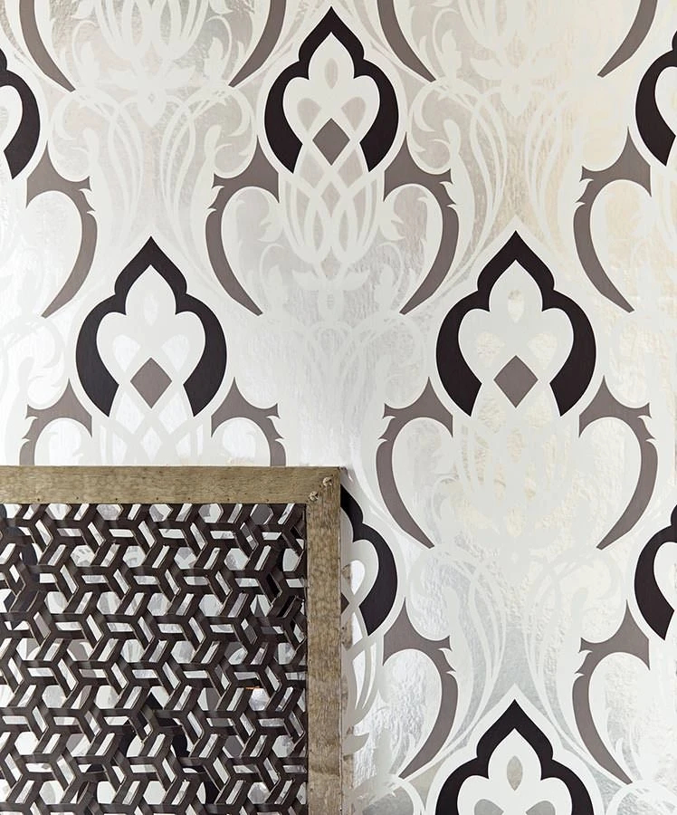 Tapete Letona Schwarz 1 Tapete Letona Schwarz