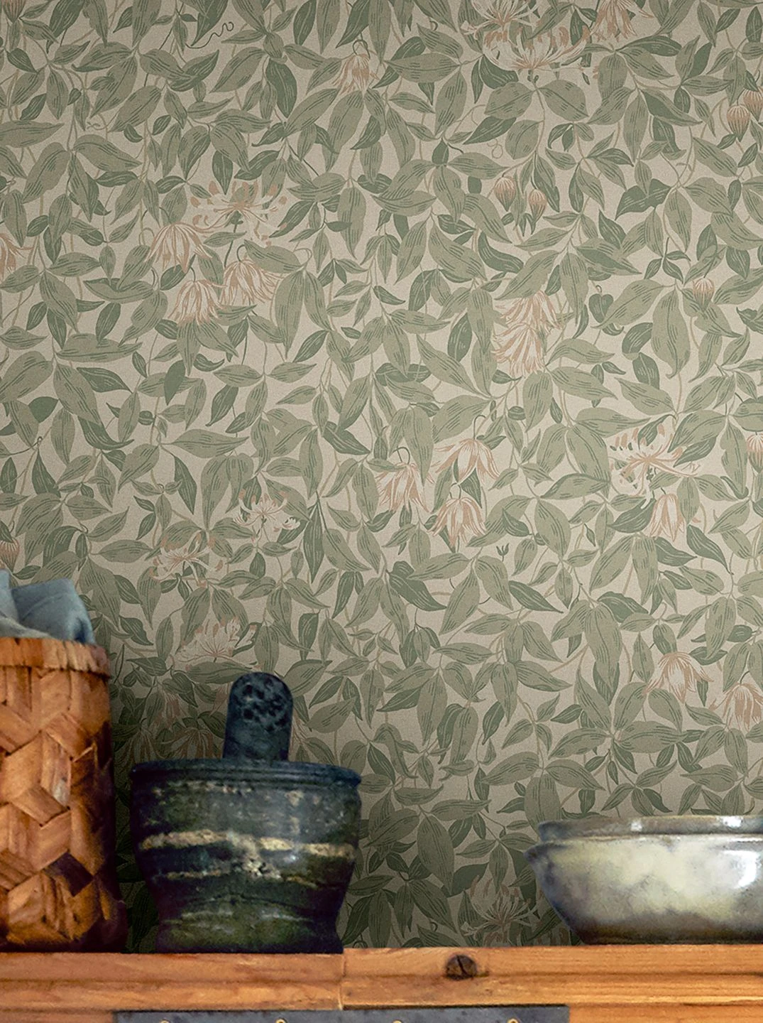 Tapete Linnea Garden Blassgrün 1 Tapete Linnea Garden Blassgrün