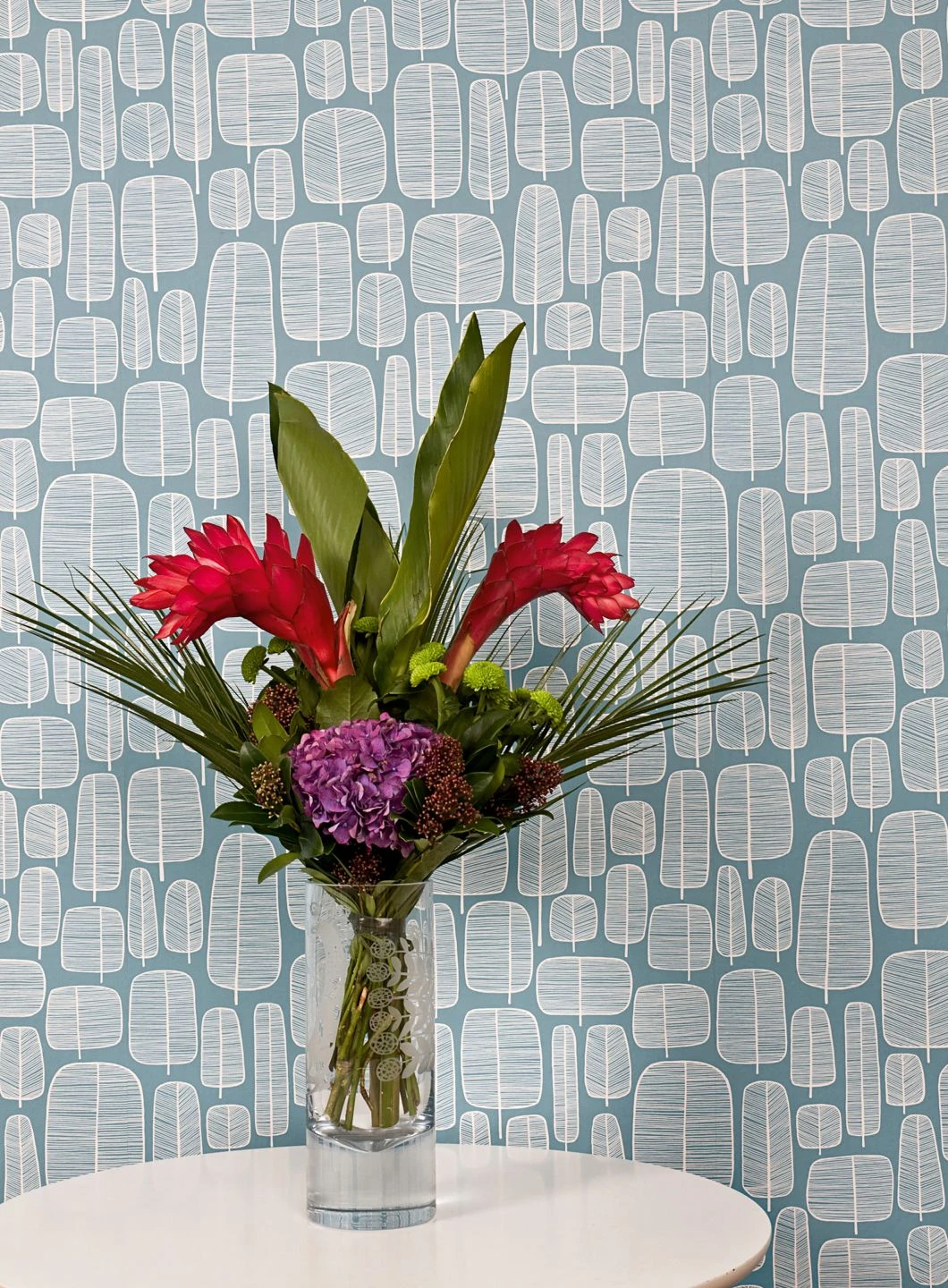 Tapete Little Trees Hellpastellblau 4 Tapete Little Trees Hellpastellblau – Bild 4