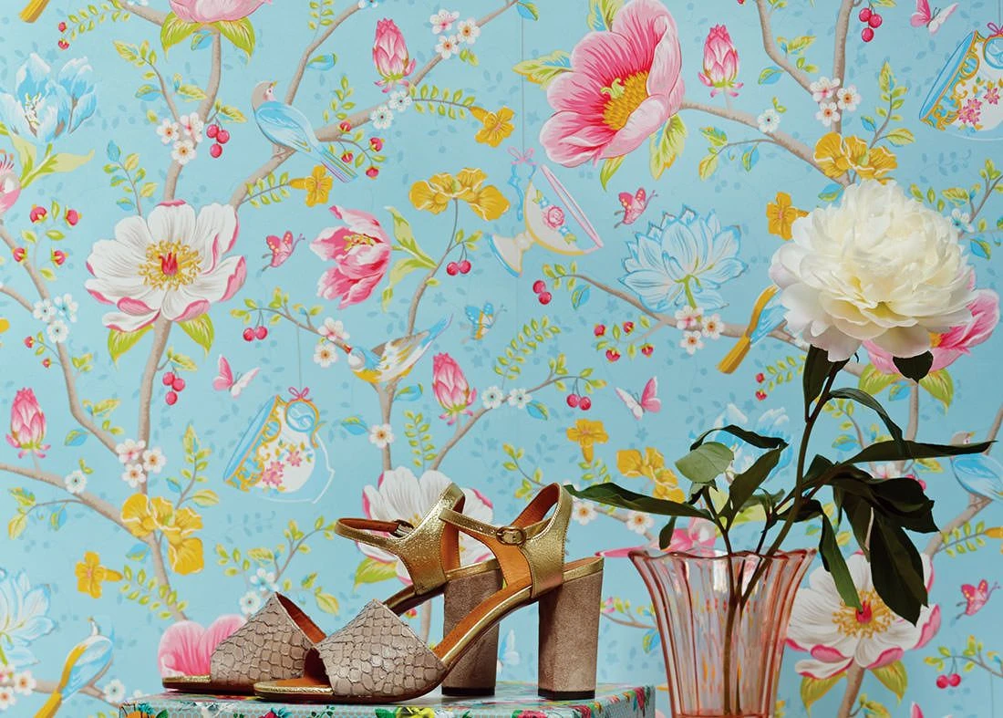 Tapete Luna Pastellblau 1 Tapete Luna Pastellblau