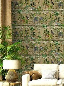 Tapete Lunasa Perlgold -Tapetengeschäft Lunasa B 104532 2880x1440