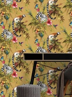 Tapete Madagascar Sandgelb 5 Tapete Madagascar Sandgelb -Tapetengeschäft Madagascar A 103015 2880x1440