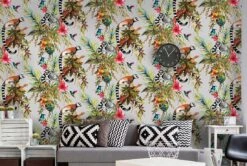 Tapete Madagascar Silber 9 Tapete Madagascar Silber -Tapetengeschäft Madagascar B 103013 2880x1440